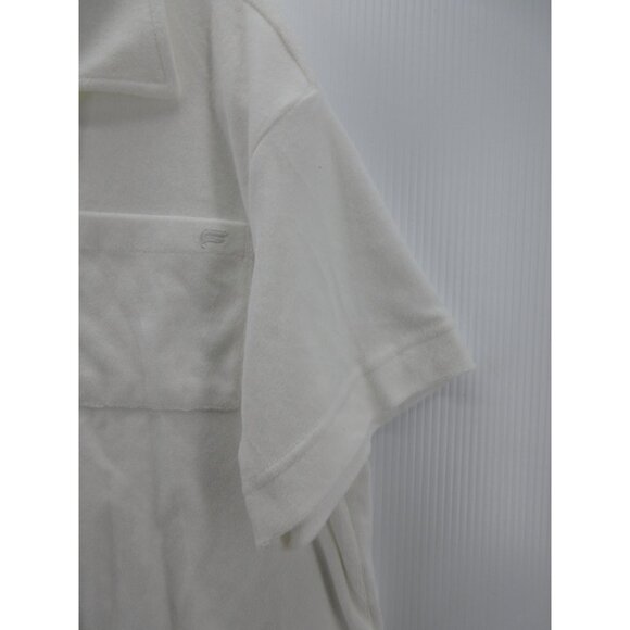 Fabletics Shirt Medium Island Terry Cloth Boxy Shirt Button Up NWT * - Picture 3 of 13